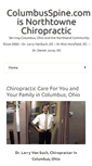 Mobile Screenshot of columbusspine.com