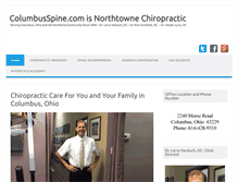 Tablet Screenshot of columbusspine.com